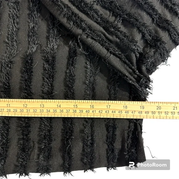 Zara Trafaluc Womens Black Fringe Long Sleeve Shirt - Picture 9 of 12